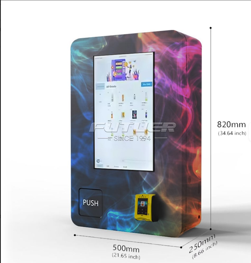 Mini TCG compact trading card vending machine dimensions