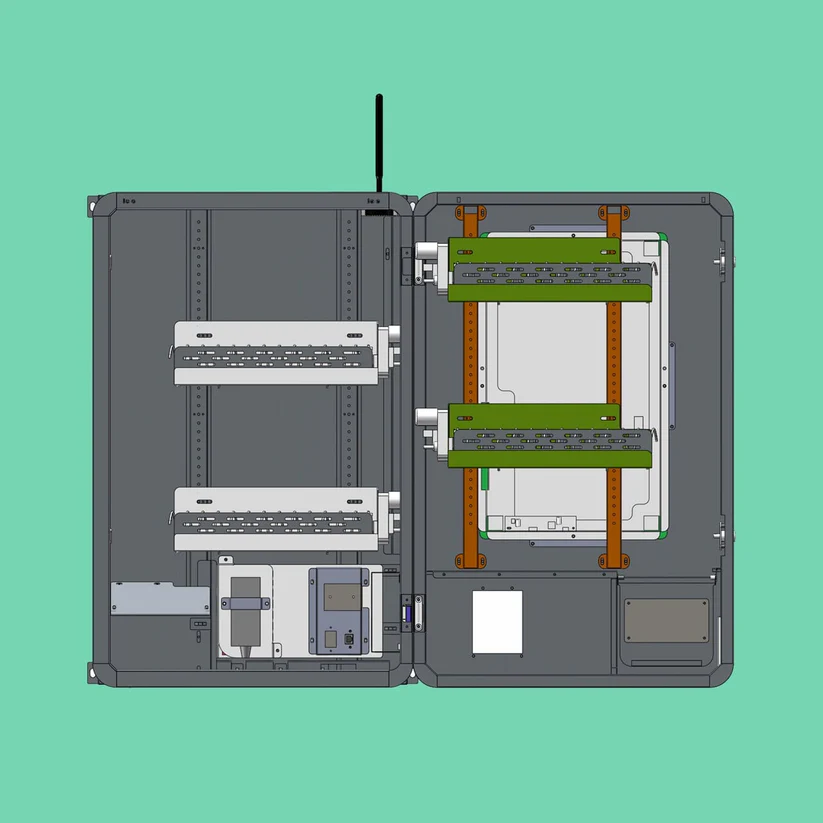 Mini TCG compact wall machine internal layout diagram