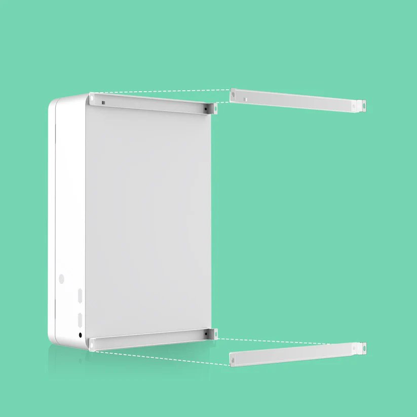 Mini TCG compact wall machine mounting bracket view