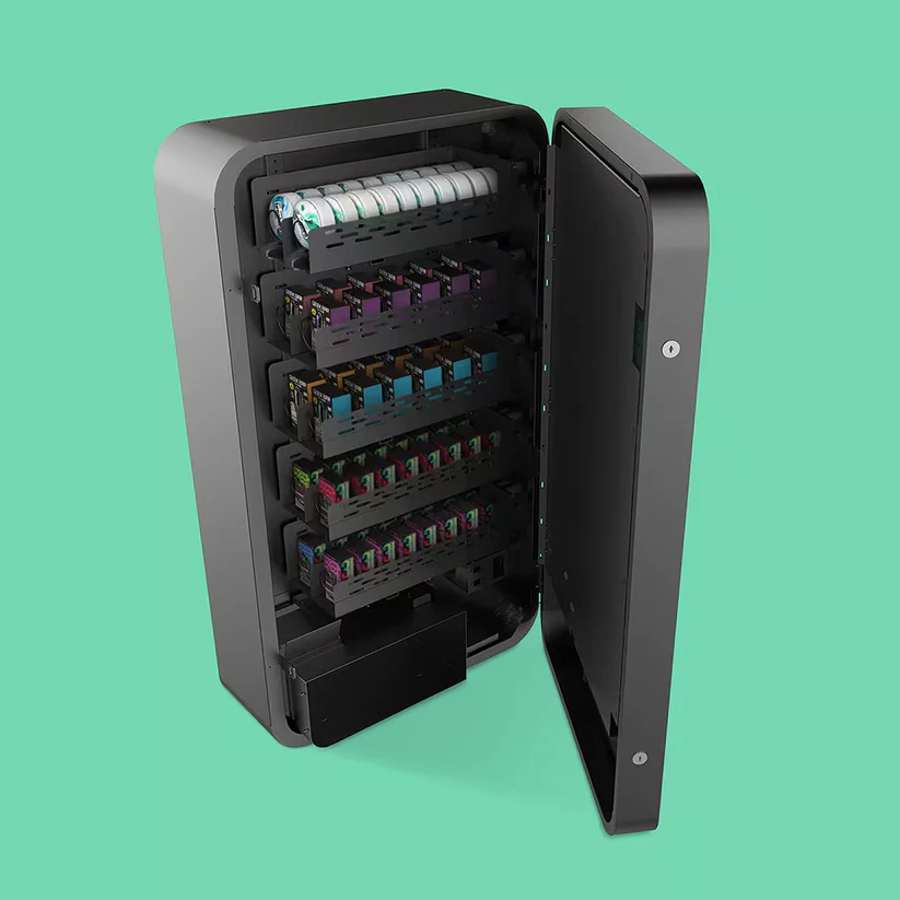 Slim Wall TCG Machine stocked product example